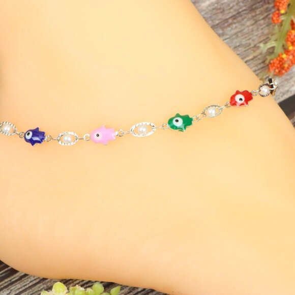 "Elegant Handmade Anklet – Delicate Jewelry for Women, MAR091502 - Picture 1 of 10